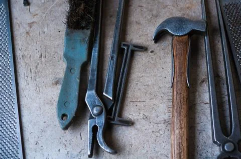 Tools of the blacksmith Stock Photos