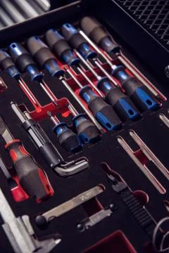 Tools in the box Stock Photos