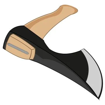 Tools carpenter axe on white background is insulated Stock Illustration
