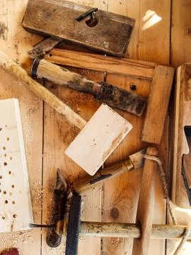 Tools for carpenter carpenter's work as a background 스톡 사진