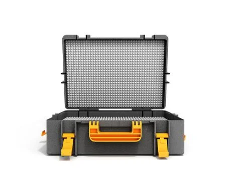 Tools case 3d render on white background Stockillustratie