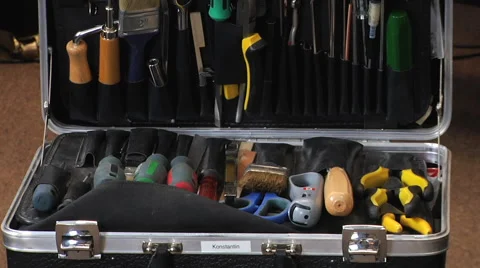 Tools in the case Stock Footage 57981754