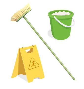 Tools for cleaning Illustrazione stock