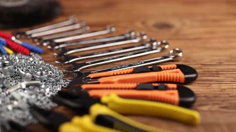 Tools, construction equipment concept Stock-Footage 56304541