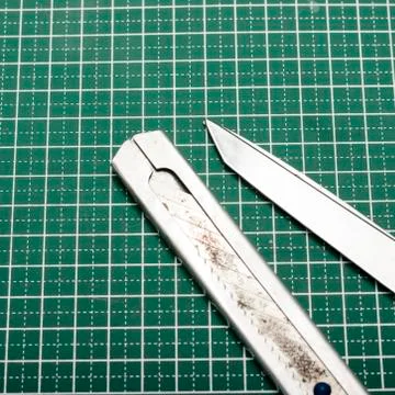 Tools on cutting mat Stock Photos