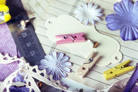 Tools with decoration Stock Photos
