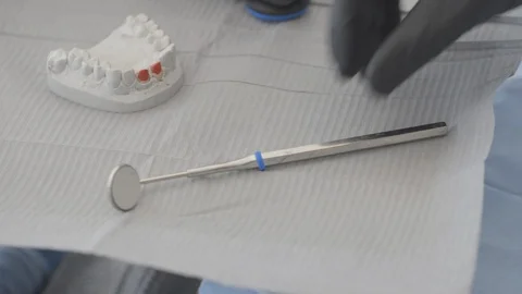 Tools Of Dentist Stock Footage 88788548