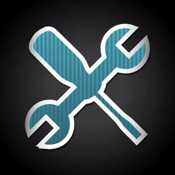 Tools design over black background vector illustration Stock Illustration
