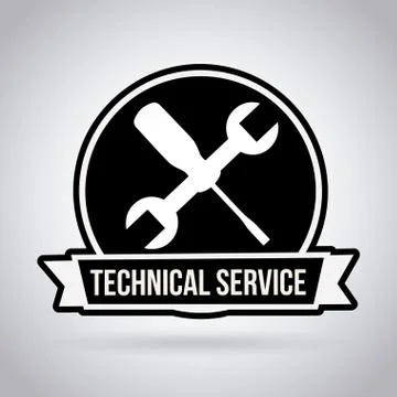 Tools design over gray background, vector illustration Stock Illustration