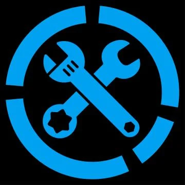 Tools Diagram Icon Stock Illustration