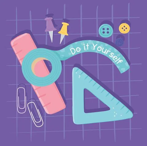 Tools for do it yourself Stock Illustration