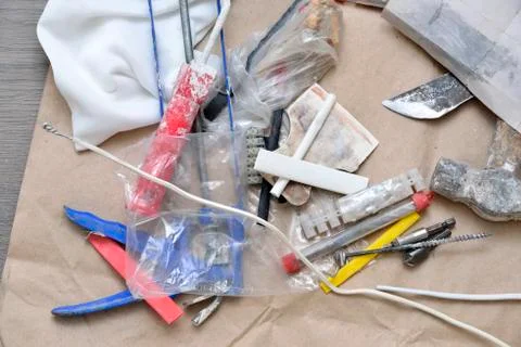 Tools for electrical repairs Foto stock