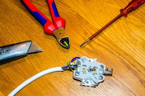 Tools for electricity Stock Photos