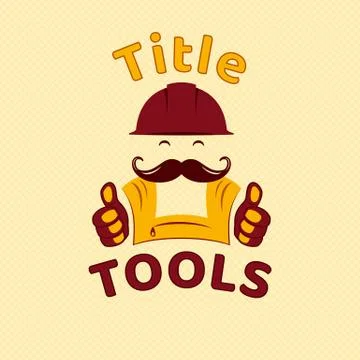 Tools emblem, logo for handyman small business, vector template Stock-Illustration