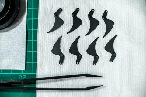 Tools for fixing and cleaning camera lens Stock Photos