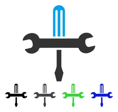Tools Flat Icon Stock Illustration