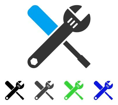 Tools Flat Icon Stock Illustration