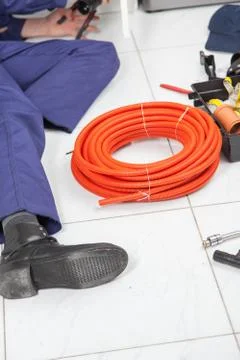 Tools on the floor Fotos de archivo