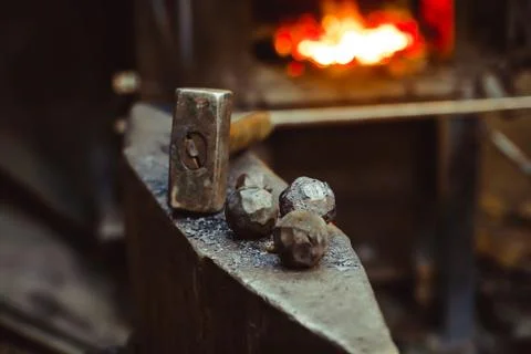 Tools in the forge Stock Photos