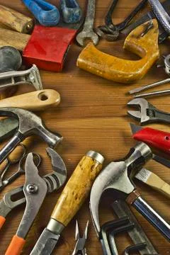 Tools frame Stock Photos