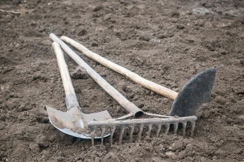 Tools of the garden Stock Photos