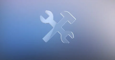 Tools Glass 3d Icon Stock Footage 67684956