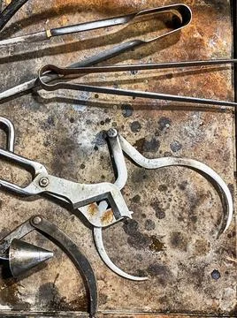 Tools Of The Glass Worker Stock Photos