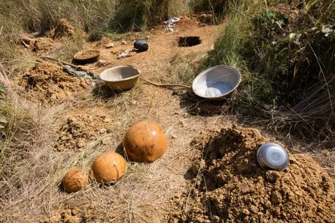 Tools for gold digging Foto stock