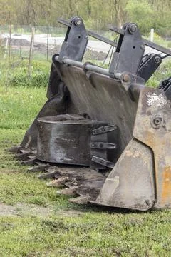 The tools of the Grab Machine rest when not in use. Stock Photos