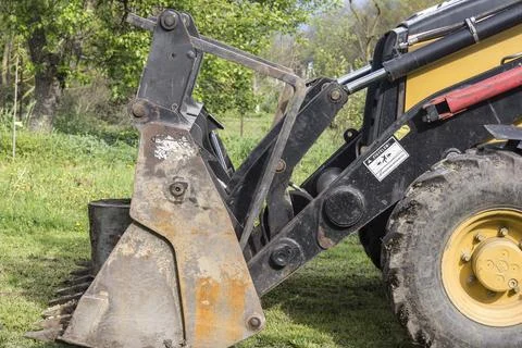 The tools of the Grab Machine rest when not in use. Stock Photos