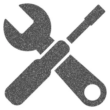 Tools Grainy Texture Icon Illustrazione stock