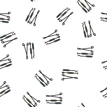 Tools gynecologist vector seamless pattern sign Illustrazione stock