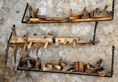 Tools - Hand carpentry planes Stock Photos