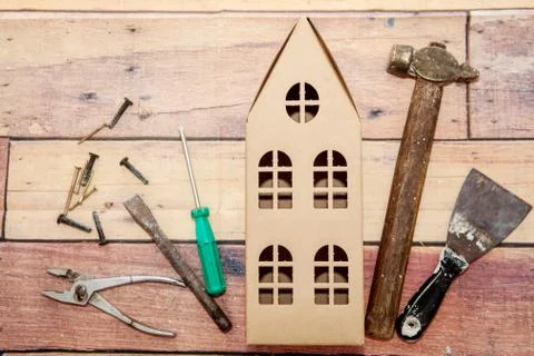 Tools for home renovation Foto stock