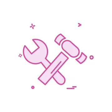 Tools icon design vector Illustrazione stock