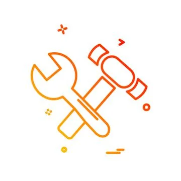 Tools icon design vector Stock Illustration