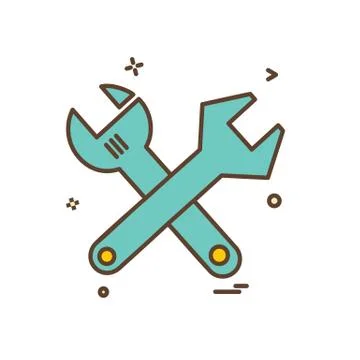 Tools icon design vector Stock Illustration