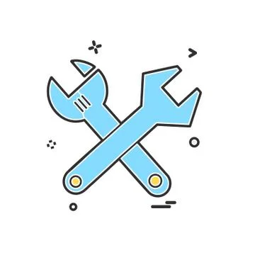 Tools icon design vector Stock Illustration