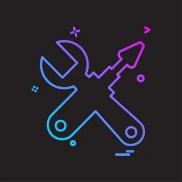 Tools icon design vector Stock Illustration