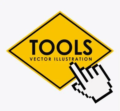 Tools icon design, vector illustration eps10 graphic Ilustración de archivo