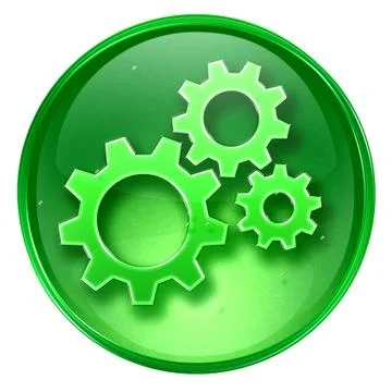 Tools icon green, isolated on white background Иллюстрация
