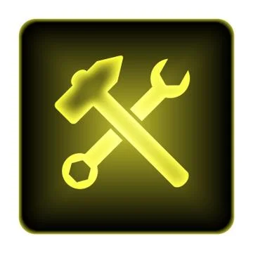 Tools  icon. internet button on white background.. Illustrazione stock