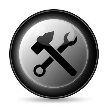 Tools  icon. Internet button on white background.. Stock Illustration