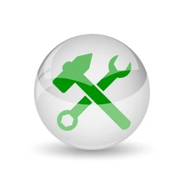 Tools  icon. Internet button on white background.. Stock Illustration