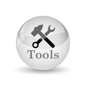 Tools icon. Internet button on white background. Stock Illustration