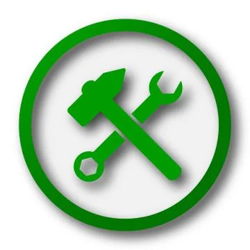 Tools  icon. Internet button on white background.. Stock Illustration