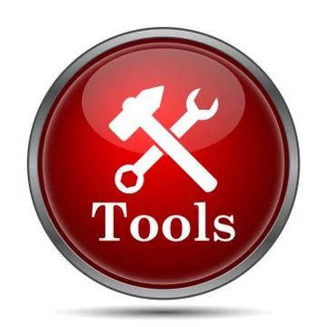 Tools icon. Internet button on white background.. Illustrazione stock