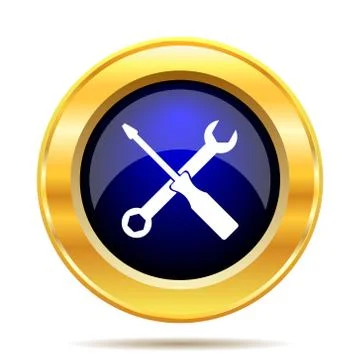 Tools icon. Internet button on white background.. Stock Illustration