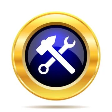 Tools  icon. Internet button on white background.. Stock Illustration
