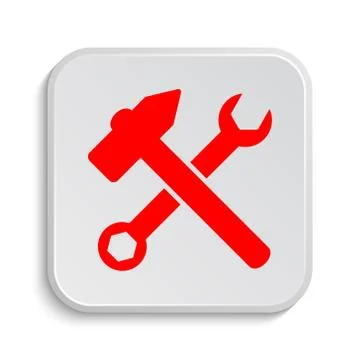 Tools  icon. Internet button on white background.. Stock Illustration